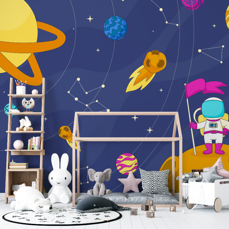 Rocket Space Wallpaper for Boys | Murals Wallpaper