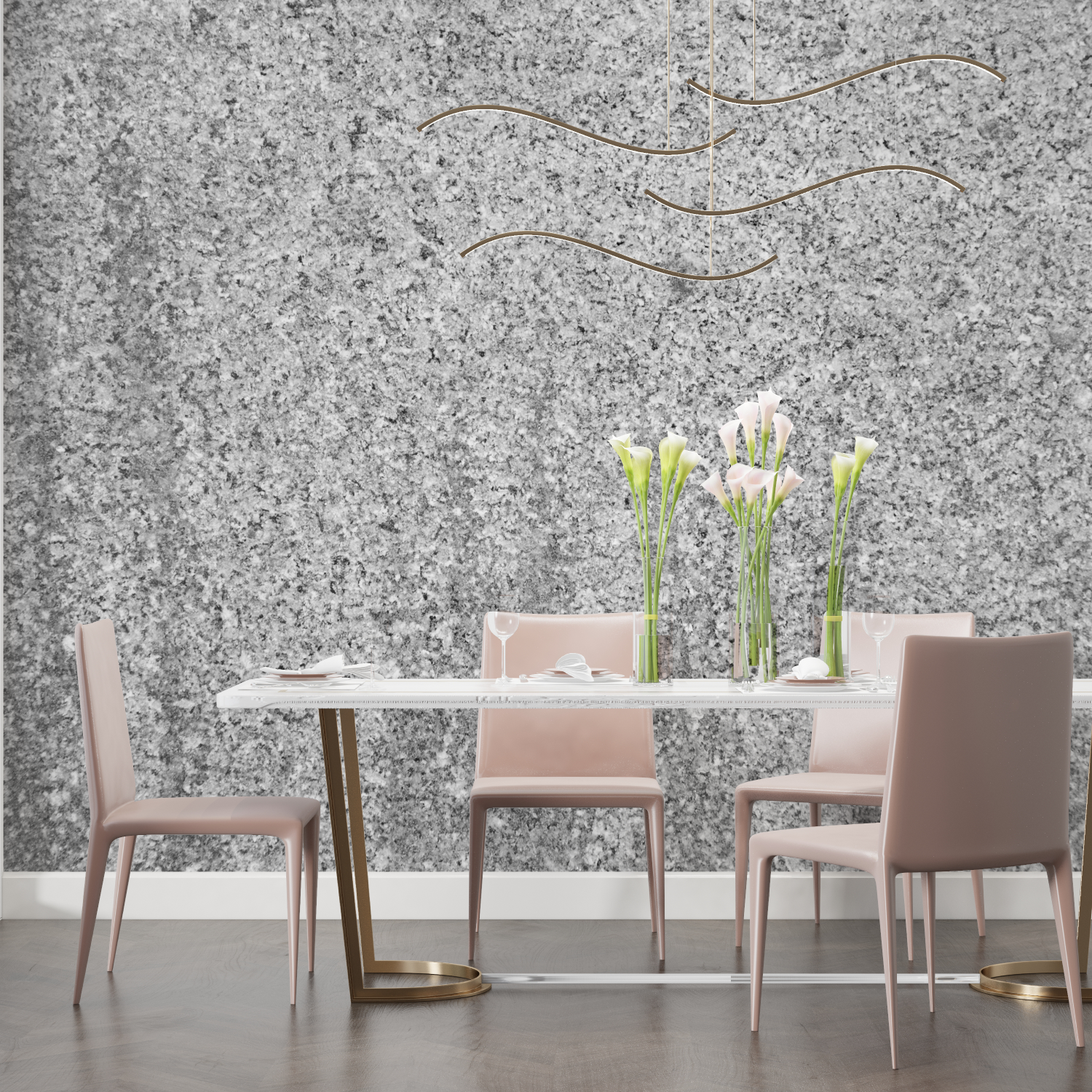 Glossy Gray Wallpaper | Murals Wallpaper