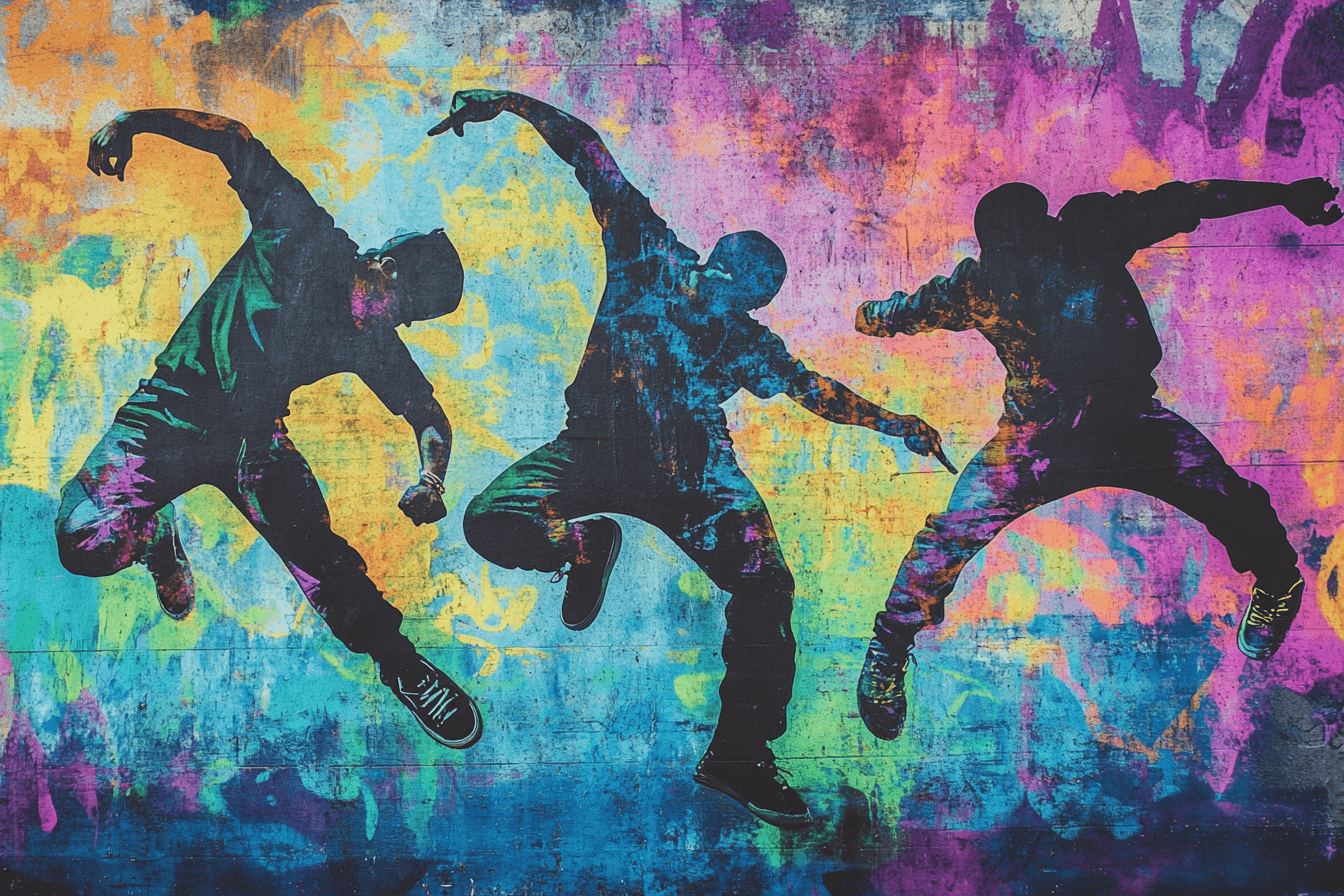 Hip Hop Trio Wallpaper | Murals Wallpaper