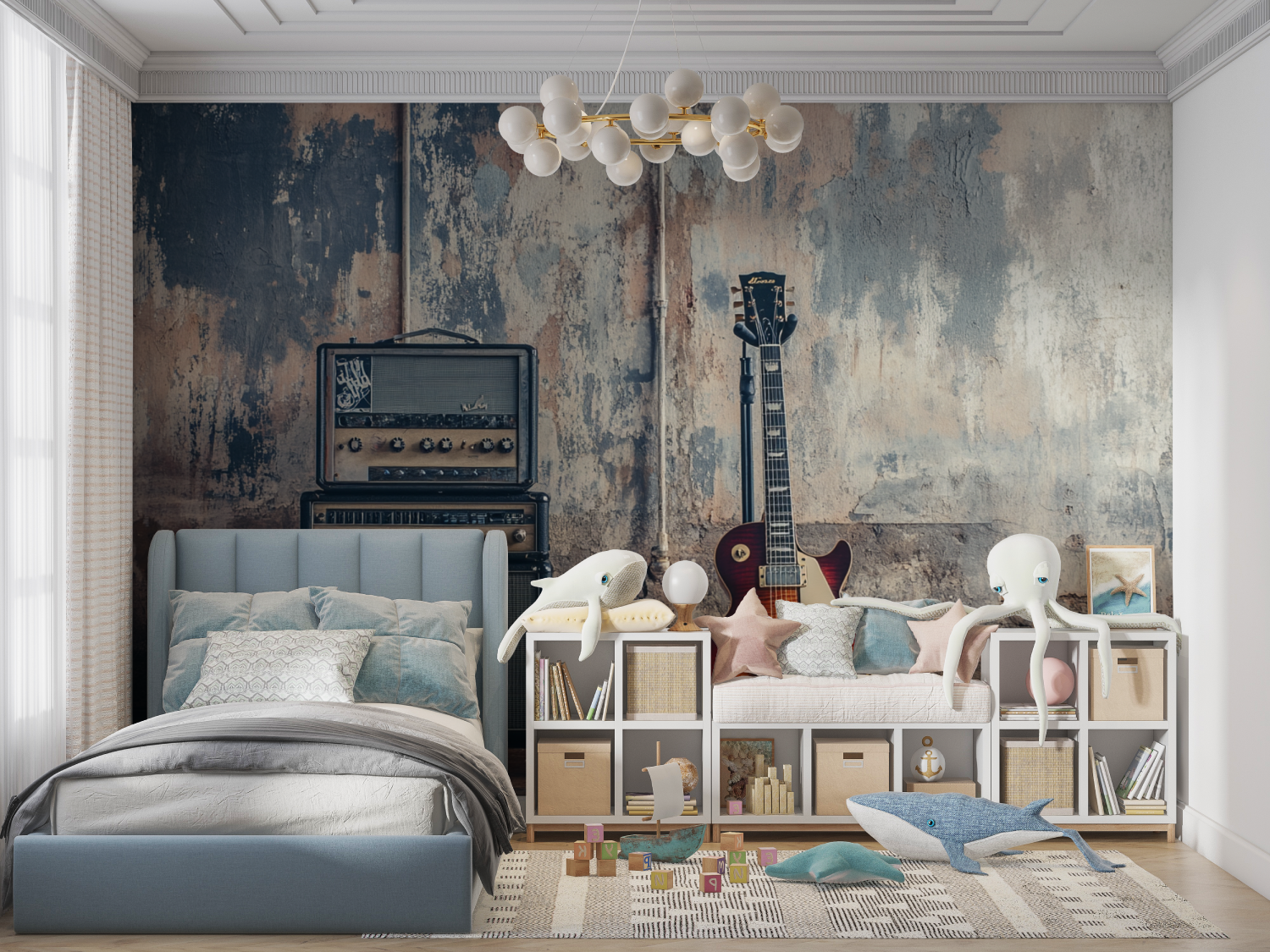 Rock Star Studio-Tapete | Wandbilder-Tapete