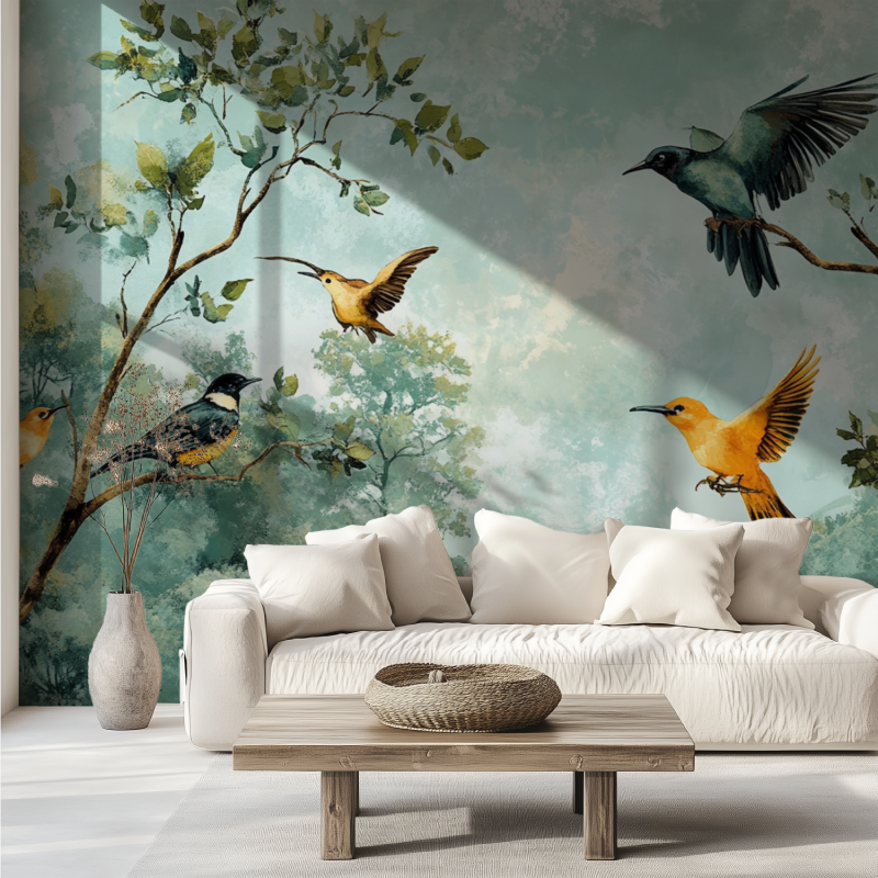 Bird Tree Wallpaper | Murals Wallpaper