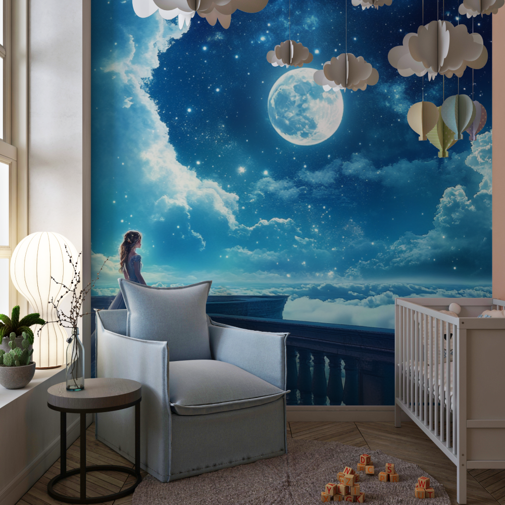 Magical Night Princess Wallpaper | Murals Wallpaper