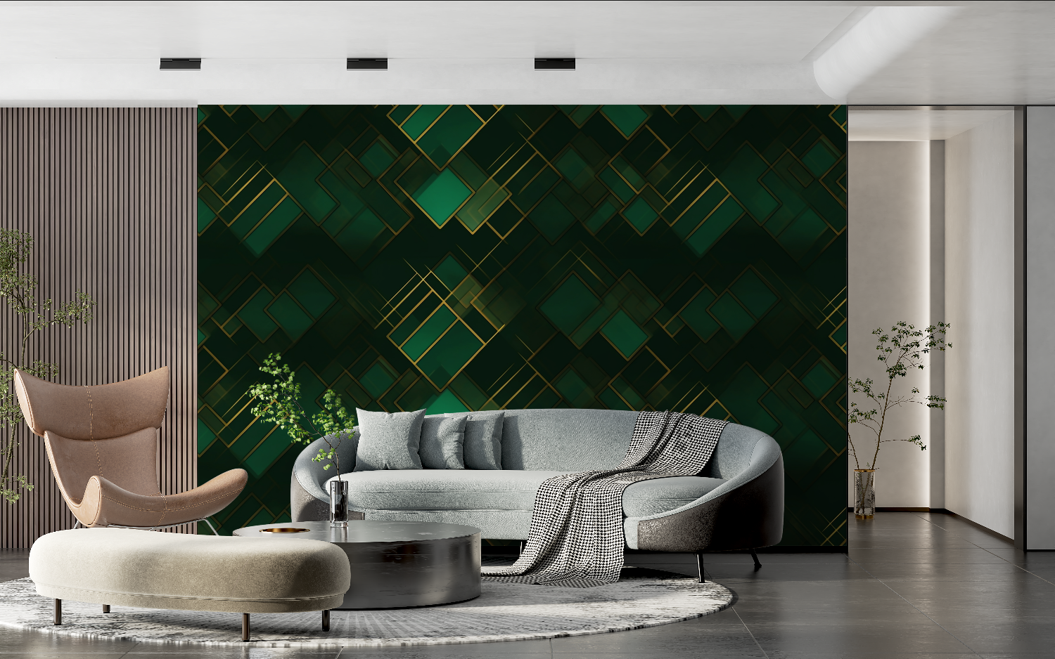 Duck Green Wallpaper | Murals Wallpaper