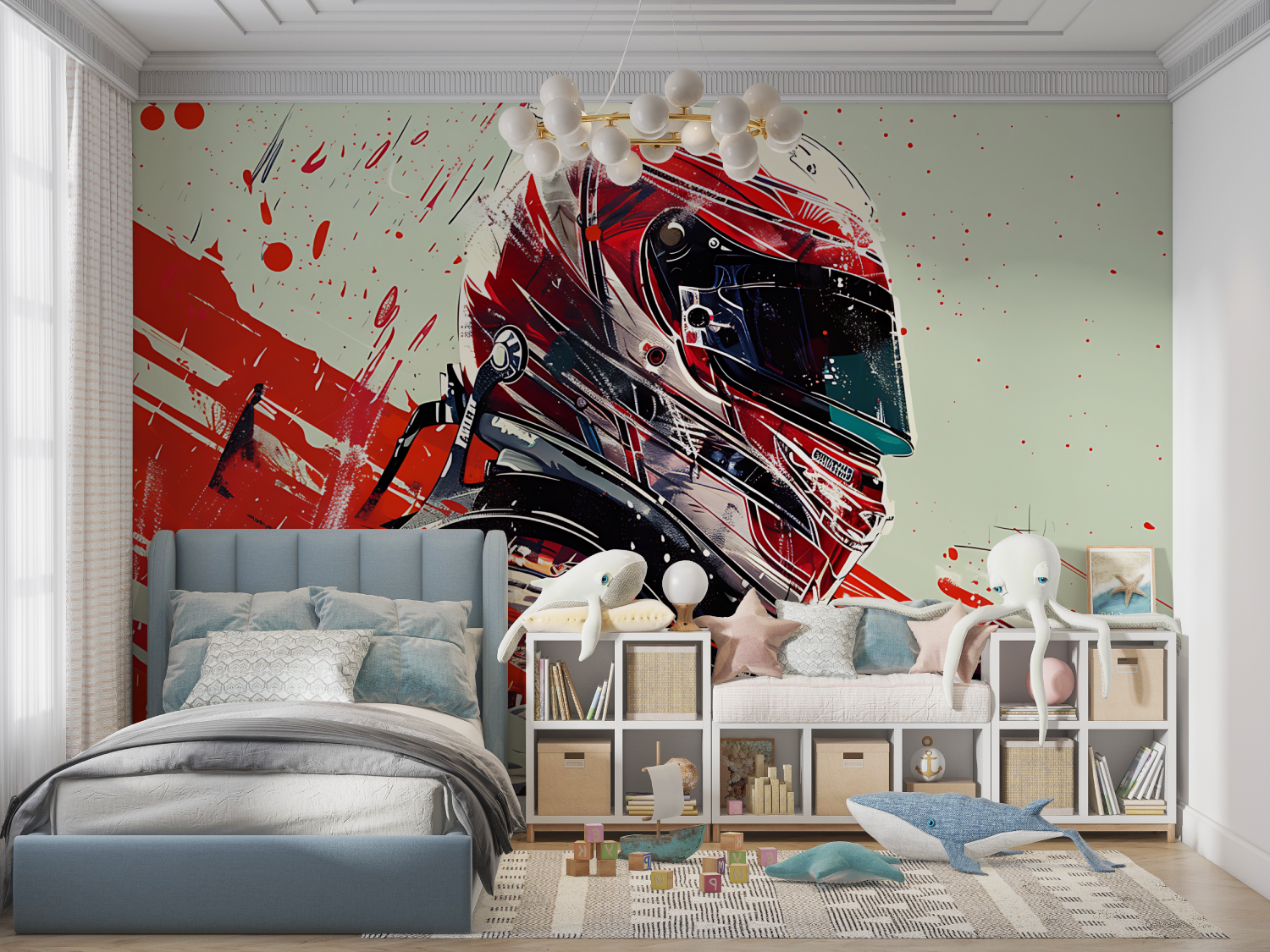 Racing Motorcycle Wallpaper for Kids | Murals Wallpaper