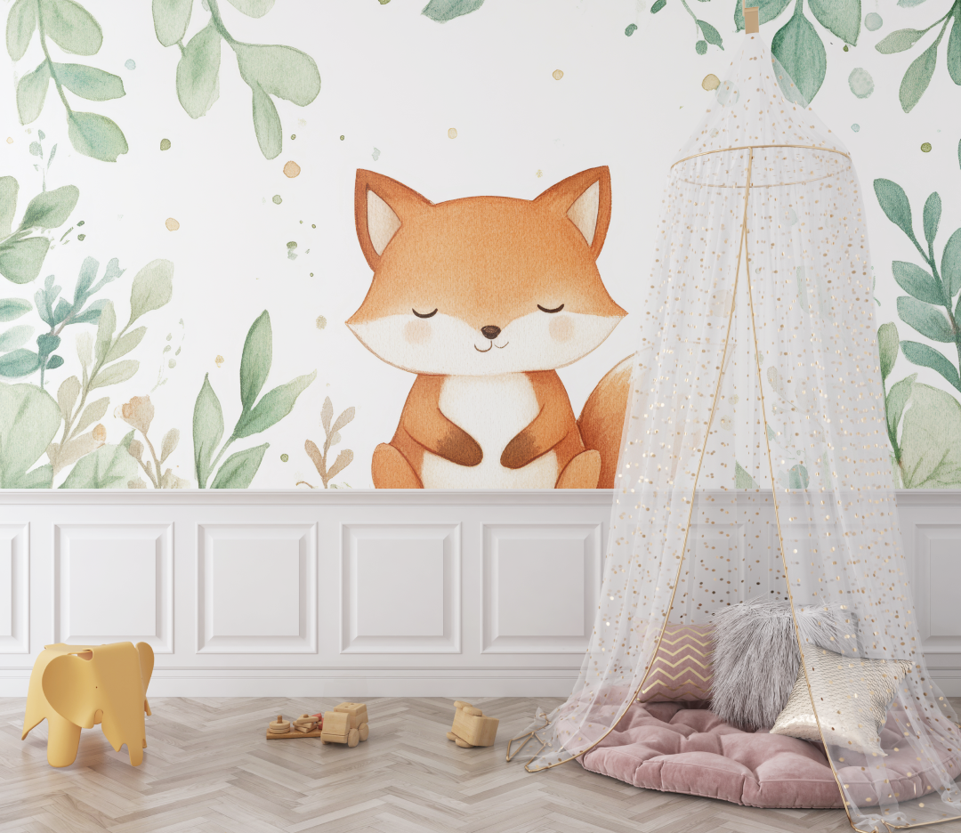 Papiermalerei Renard Nouveau Ne Baby