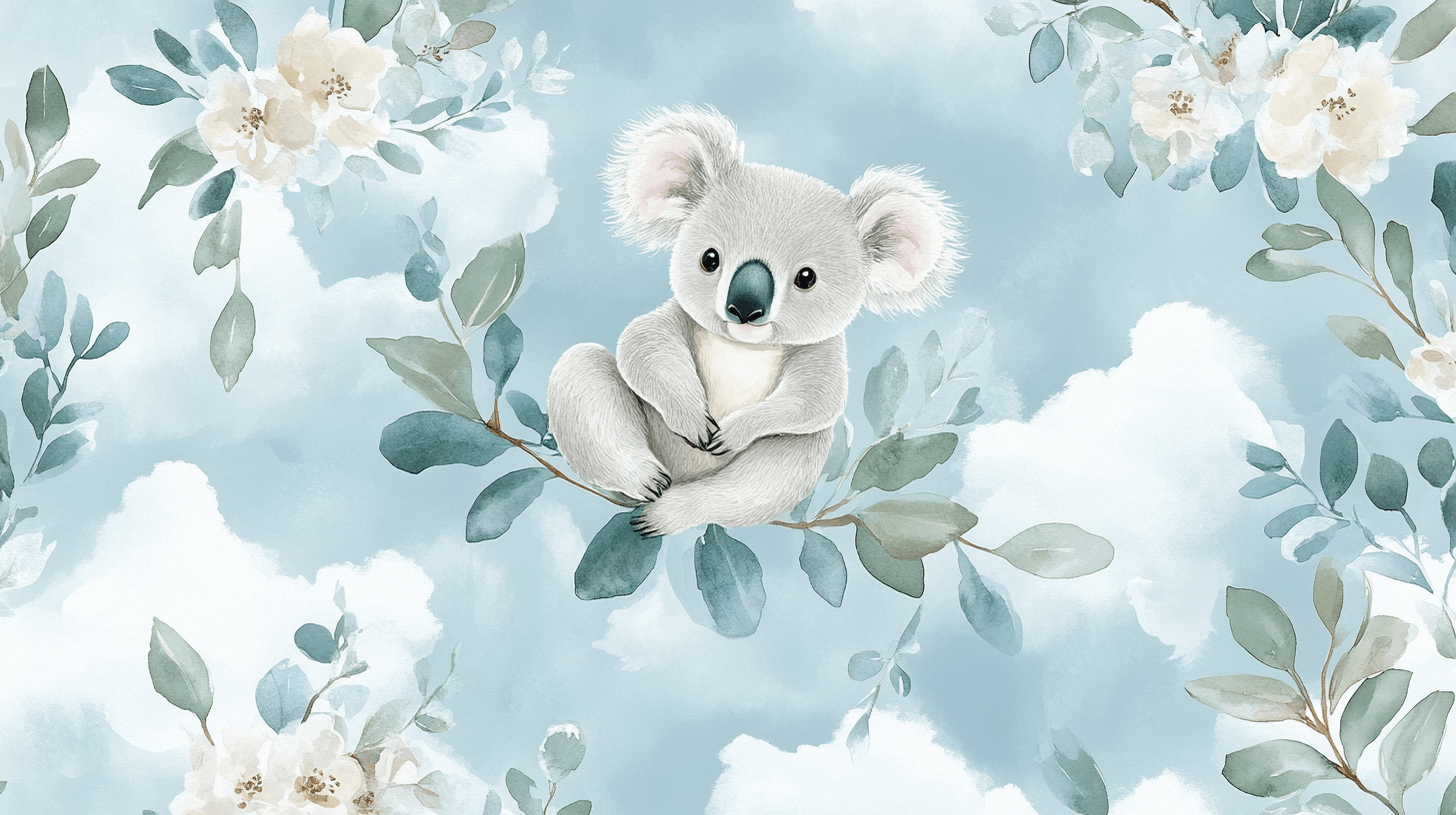 Soft and Fluffy Koala Wallpaper | Murals Wallpaper