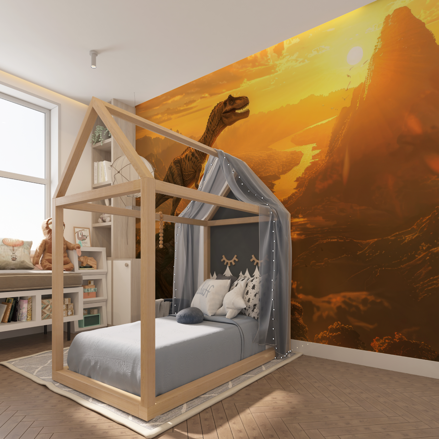 T-Rex Dominant Dinosaur Wallpaper | Murals Wallpaper