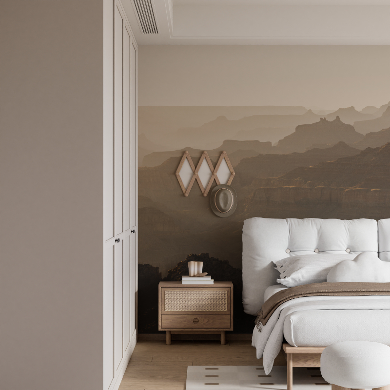 Gemütliche dunkle Tapete | Wandbildtapete