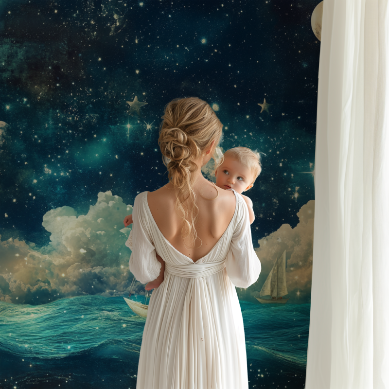 Stimmungsvolle Meerestapete | Wandtapete