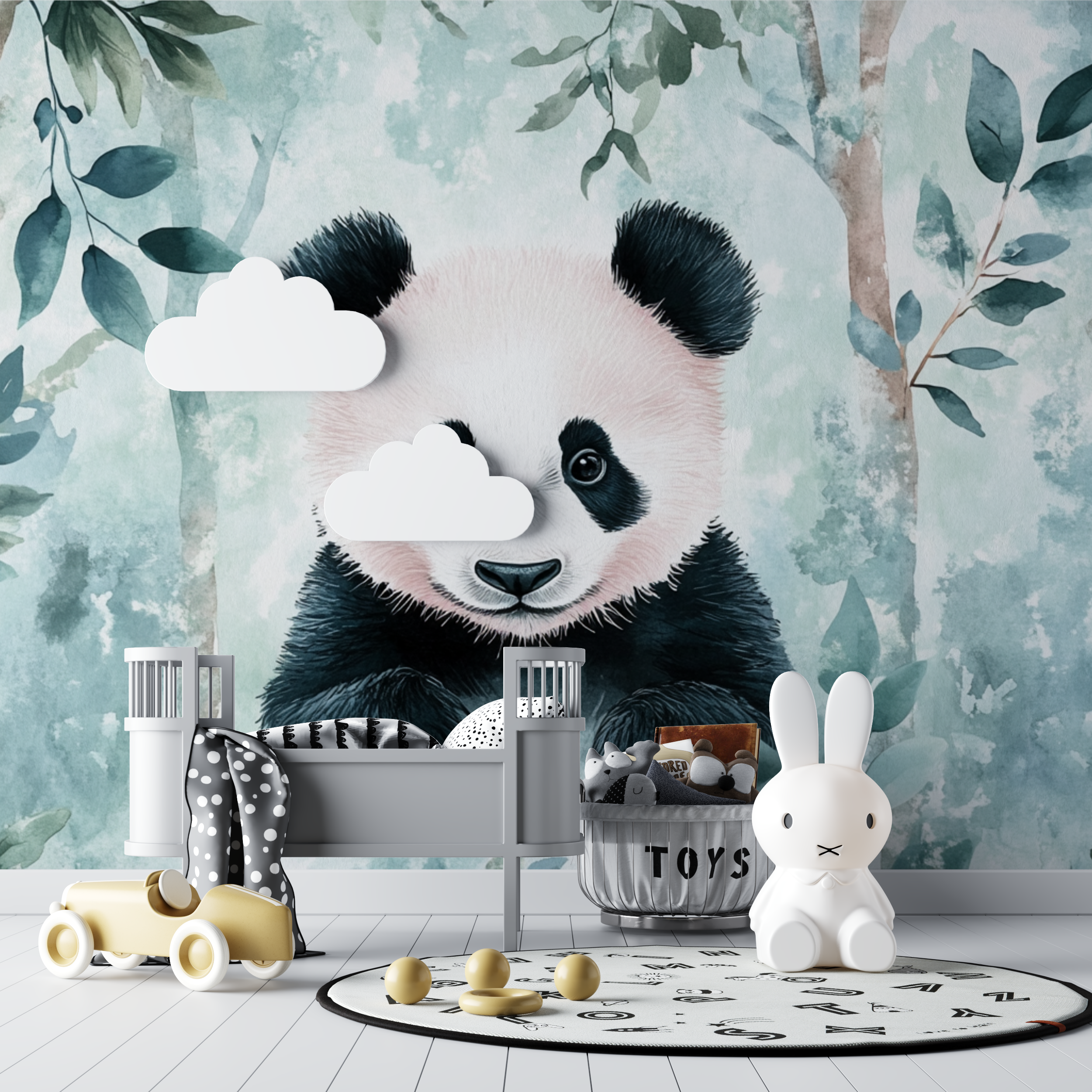 Zauberwald Panda Tapete | Murals Tapete