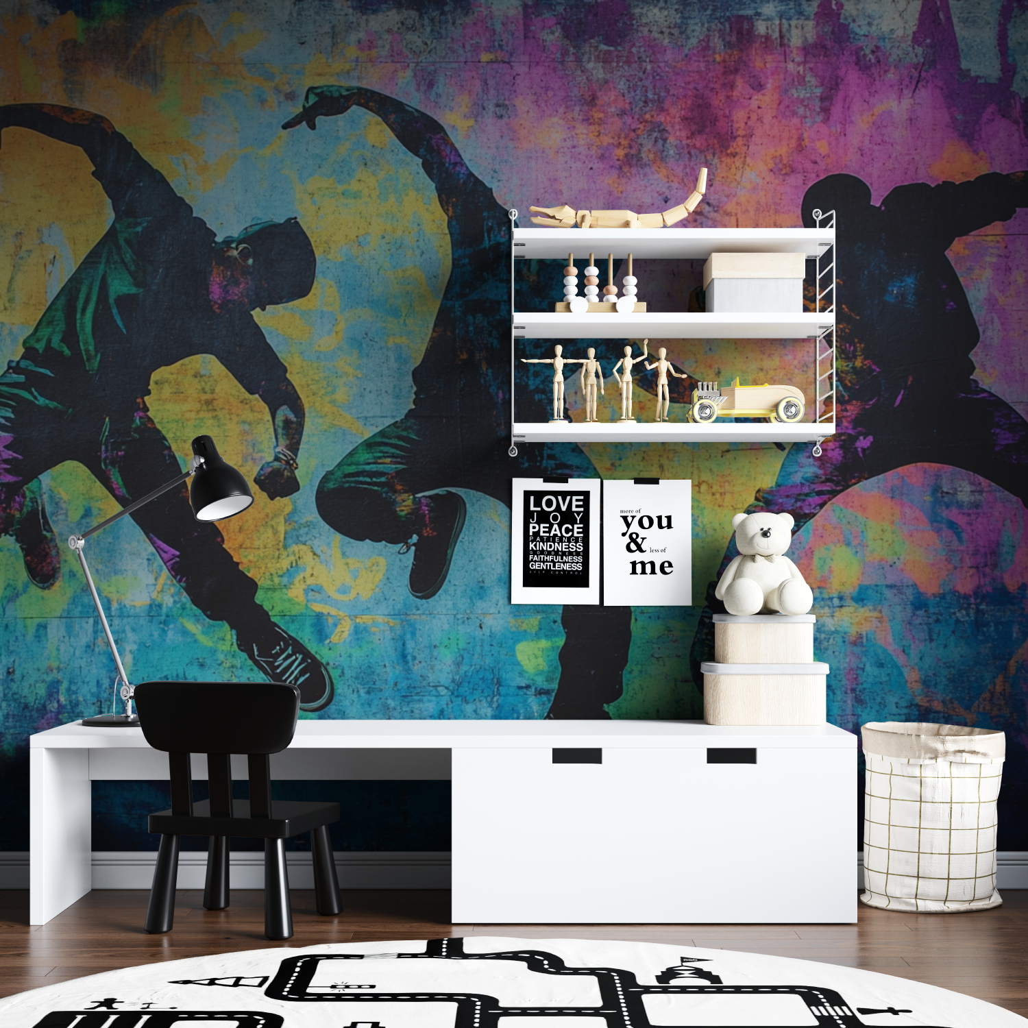 Hip Hop Trio Wallpaper | Murals Wallpaper