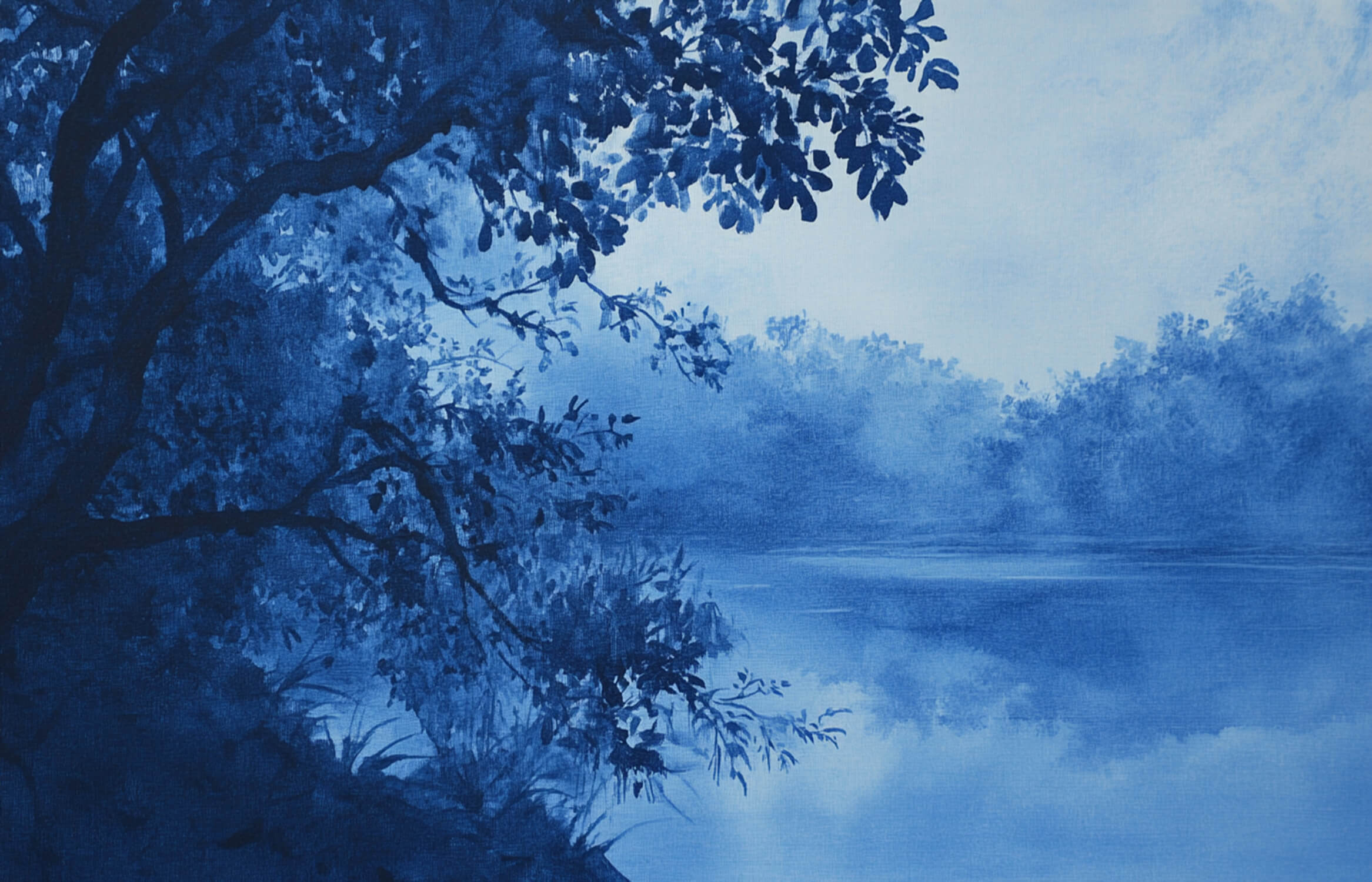 Blue Landscape Wallpaper | Murals Wallpaper