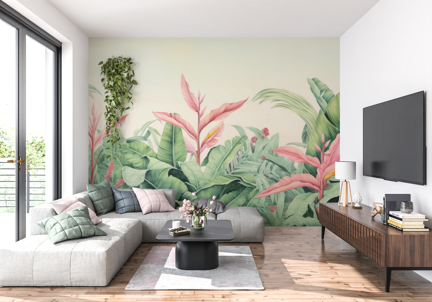 Tropical Watercolor Wallpaper | Murals Wallpaper