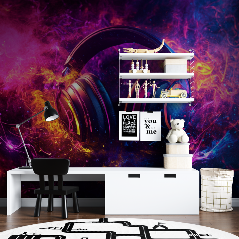 Bunte Graffiti-Helm-Tapete | Wandbilder Tapete