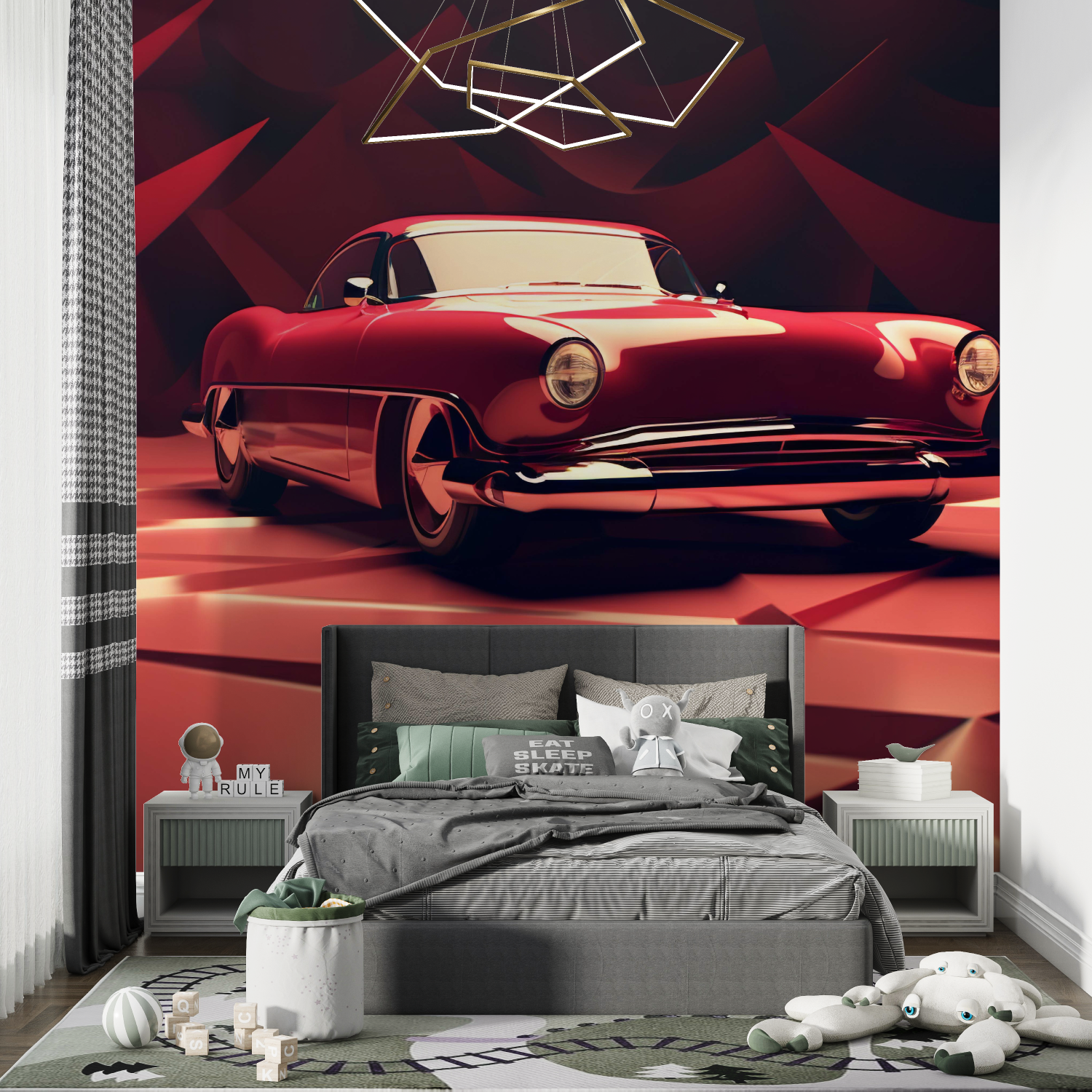 Red Children's Wallpaper | Murals Wallpaper