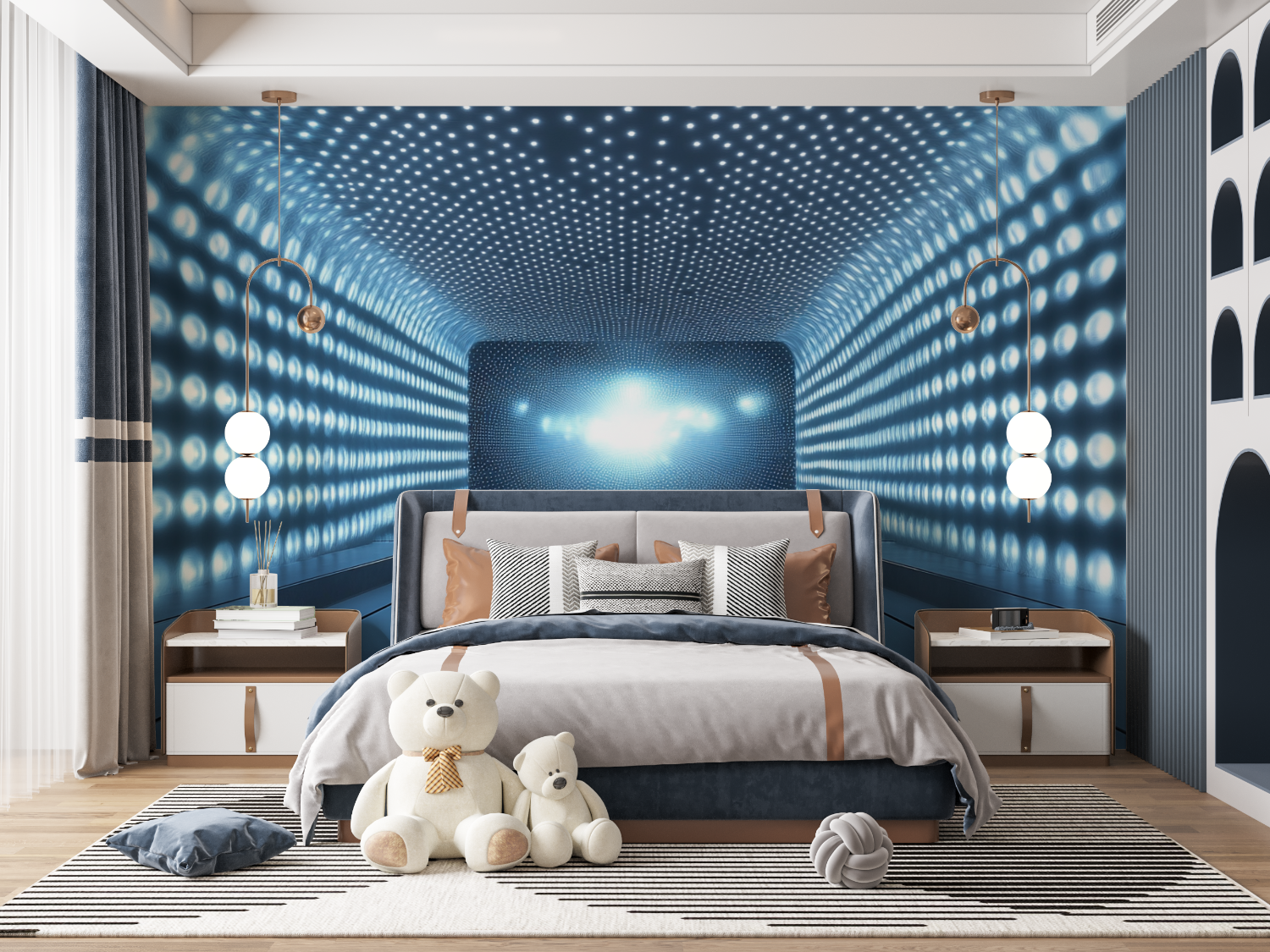 Futuristic Bedroom Wallpaper | Murals Wallpaper