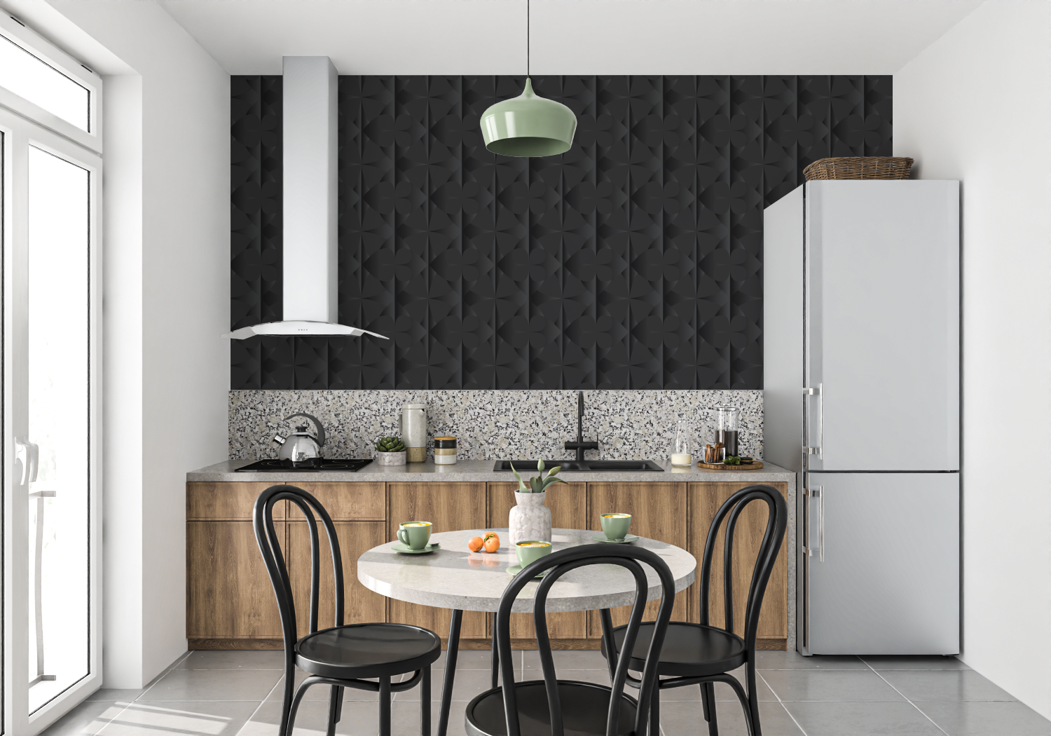 Black Design Wallpaper | Murals Wallpaper