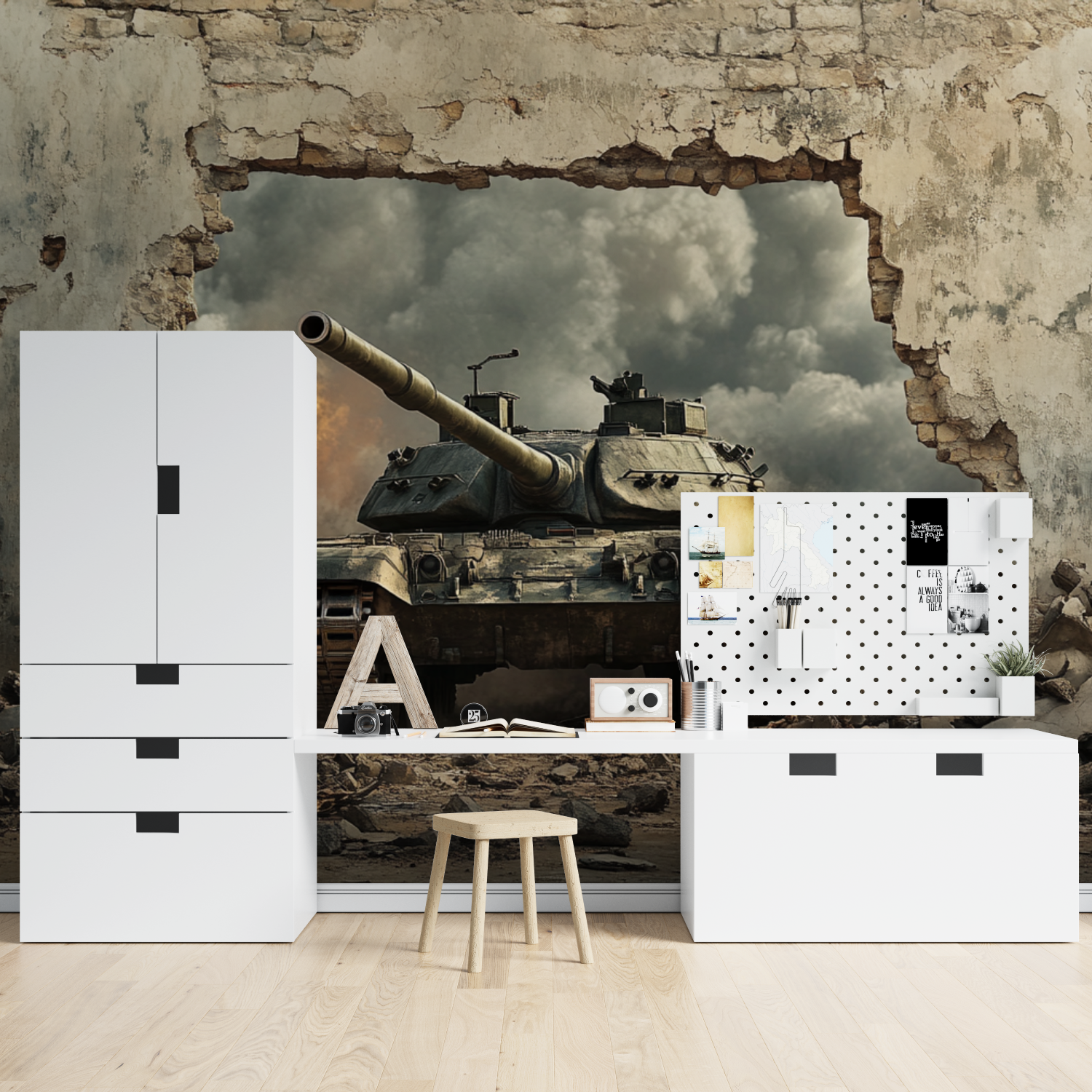 Classic Teen Assault Tank Wallpaper | Murals Wallpaper