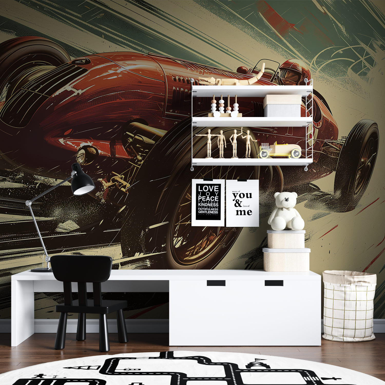 Tapetenpapier Vintage – Tapisserie Garçon