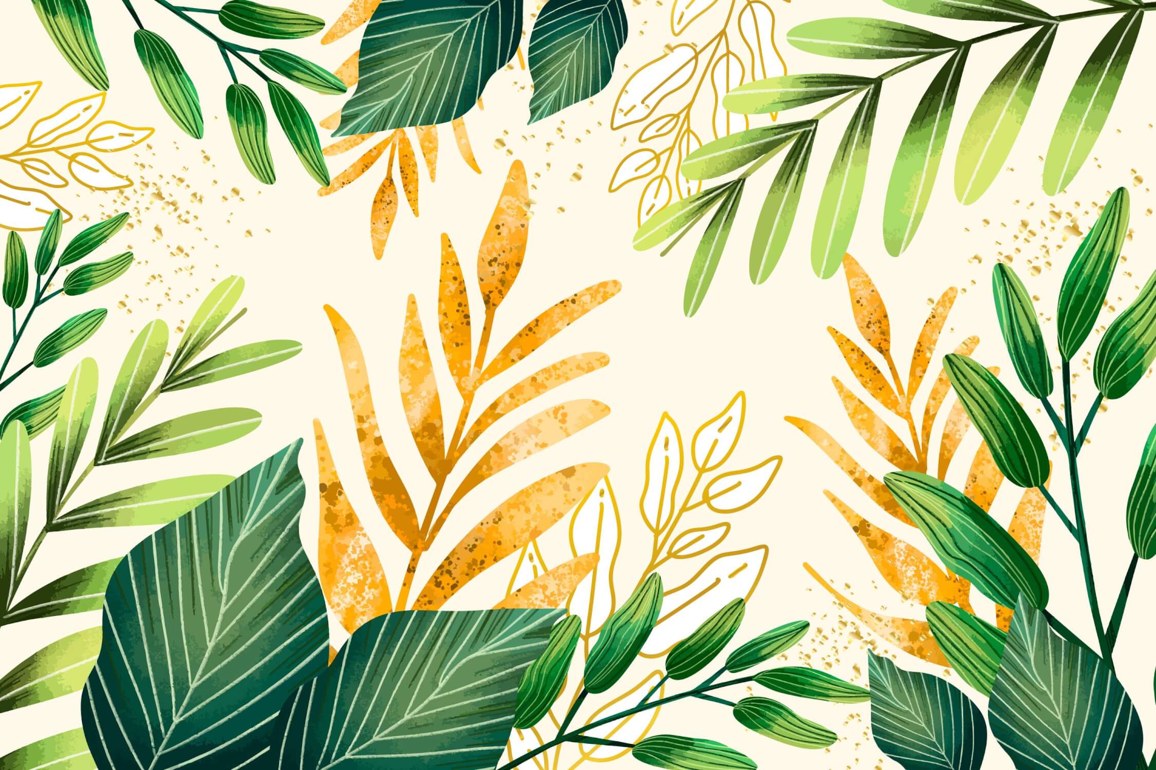Green and Yellow Wallpaper | Murals Wallpaper