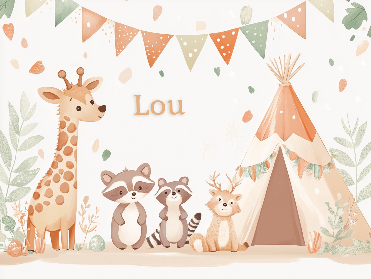 Tipi Animal Name Wallpaper | Murals Wallpaper