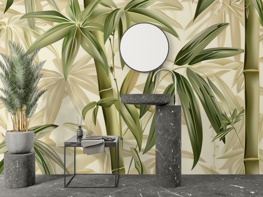 Bamboo Wallpaper Bathroom | Murals Wallpaper