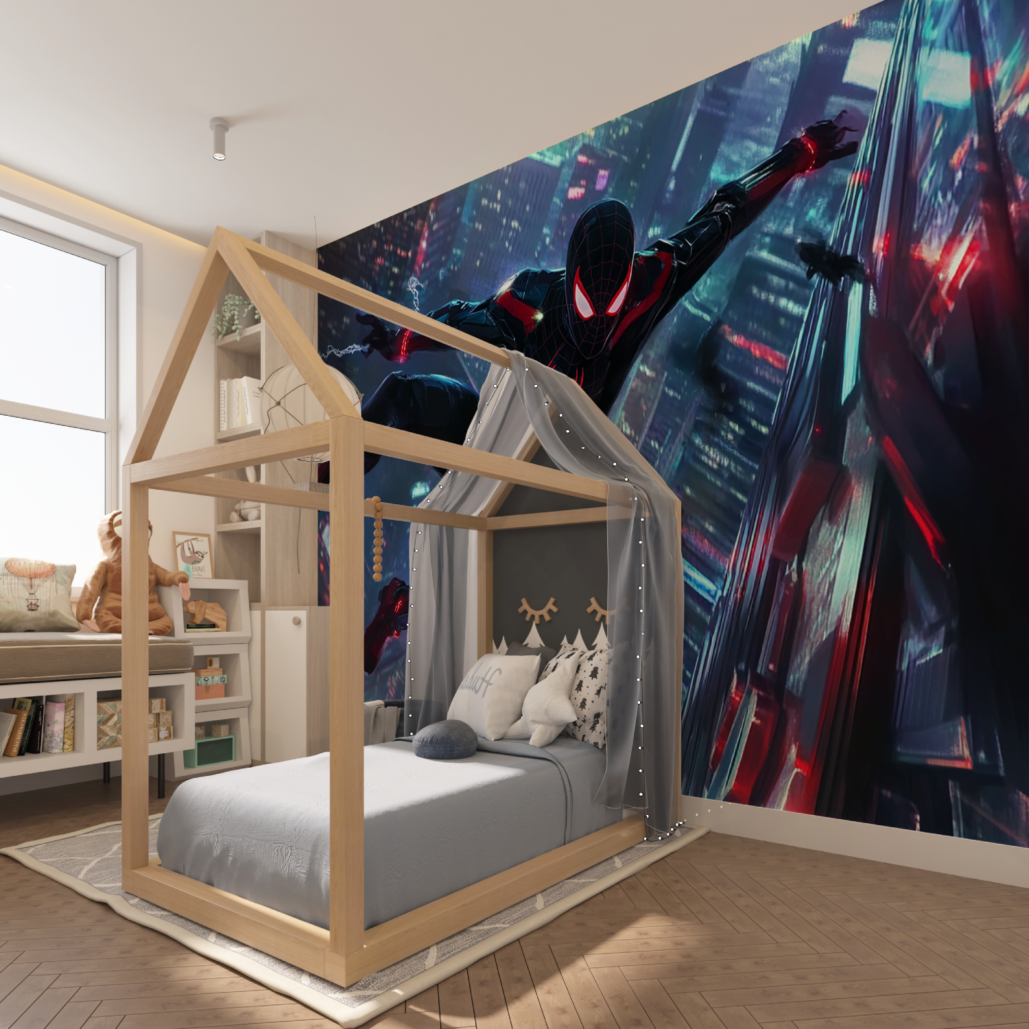 Spider-Man Cyberpunk Wallpaper | Murals Wallpaper