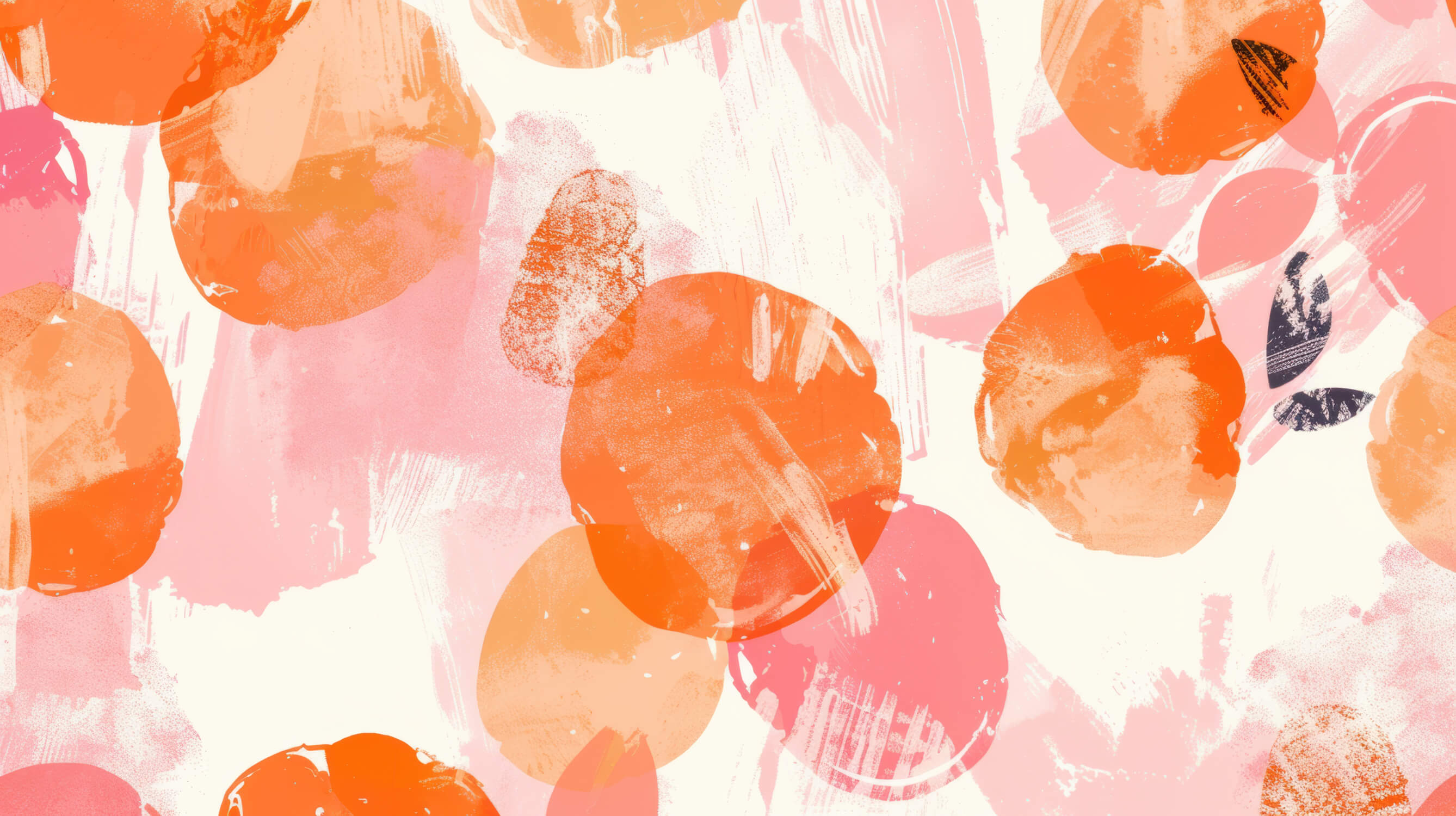 Orange Pink Pattern Wallpaper | Murals Wallpaper