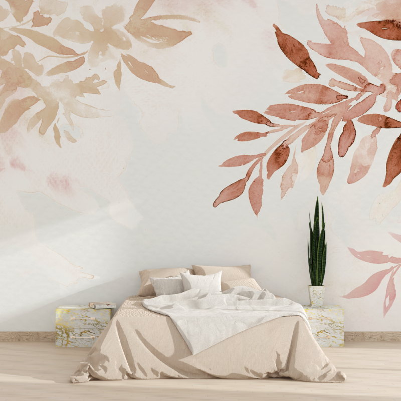 Watercolor Wallpaper Earthy Tones | Murals Wallpaper