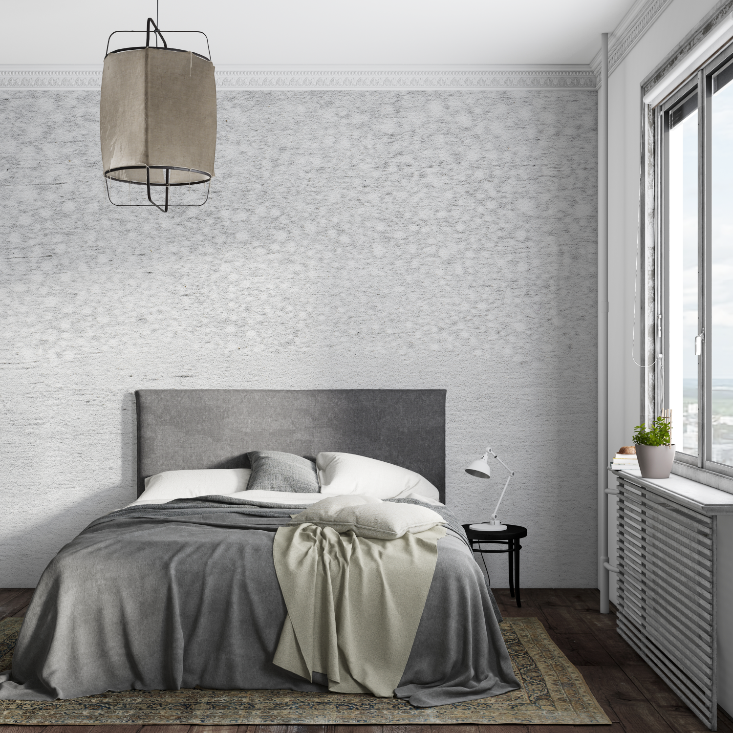 Pearl Gray Wallpaper Living Room | Murals Wallpaper