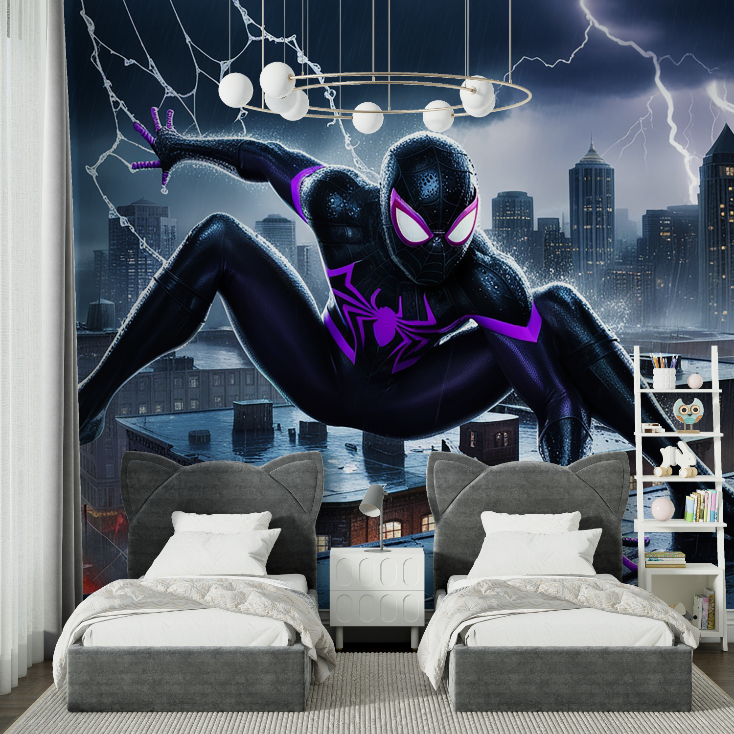 Spider-Man Purple Wallpaper | Murals Wallpaper