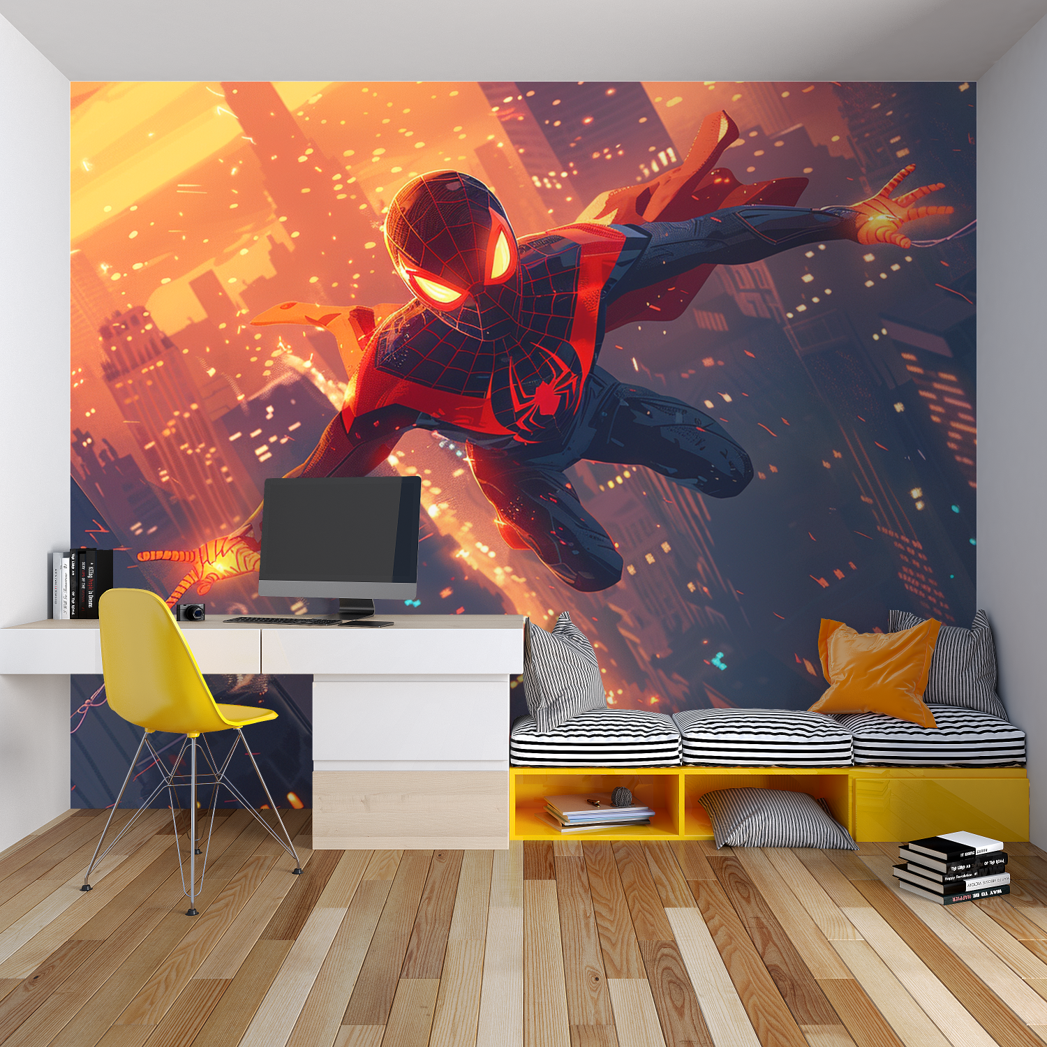 Fototapete Spiderman Zeichentrick - Tapete Held