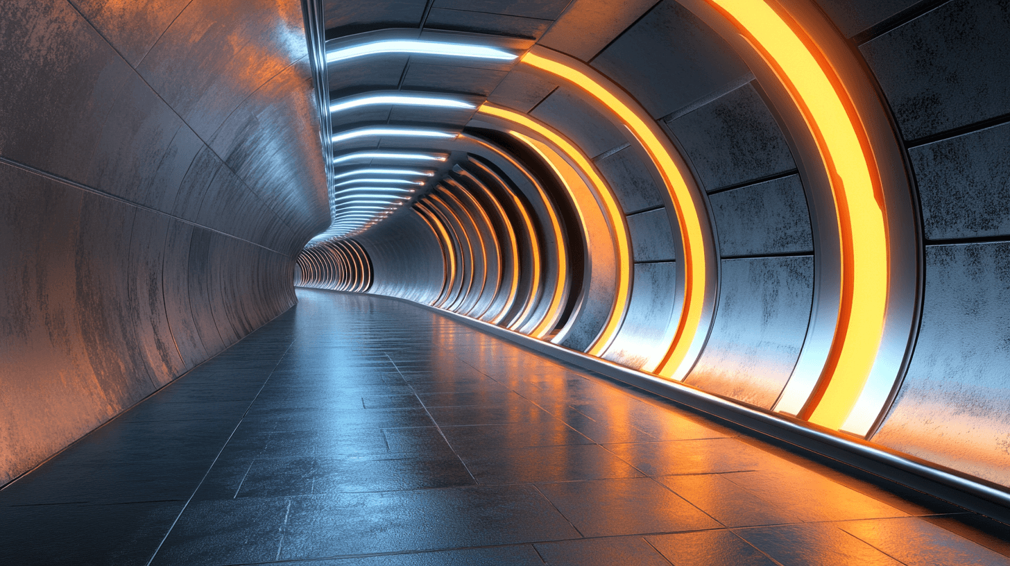 Space Corridor Wallpaper | Murals Wallpaper