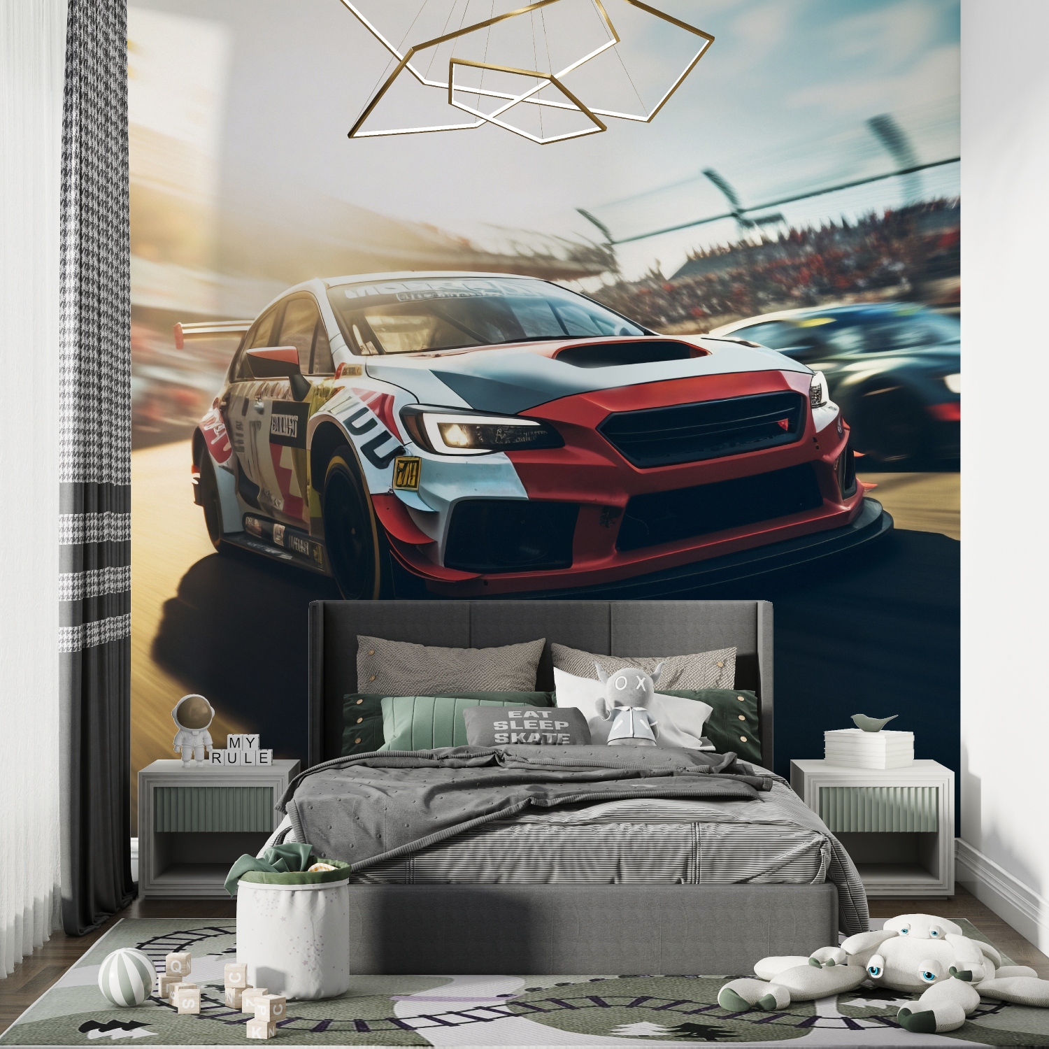 Rennwagen-Tapete | Wandbilder