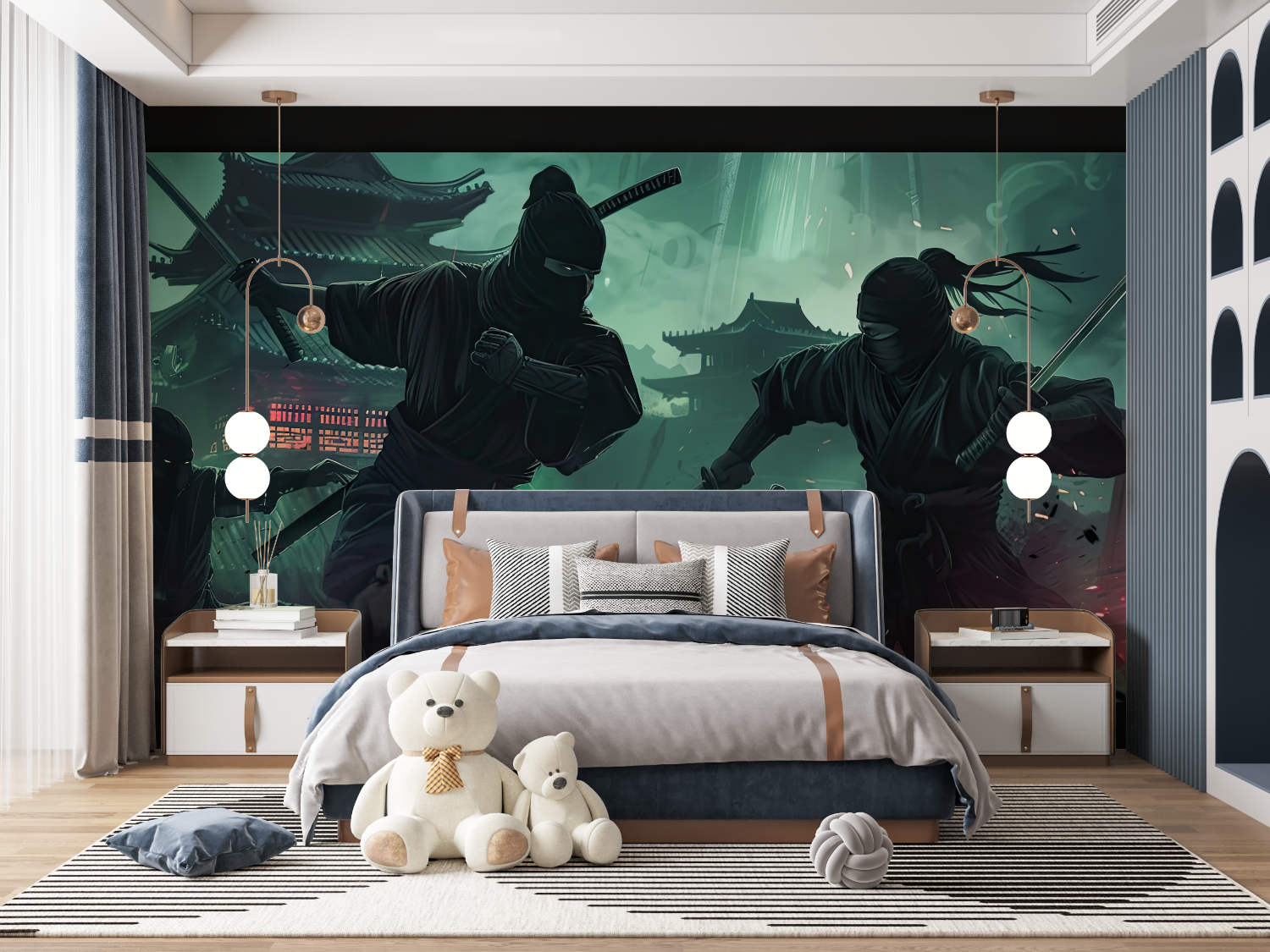 Night Combat Anime Wallpaper | Murals Wallpaper