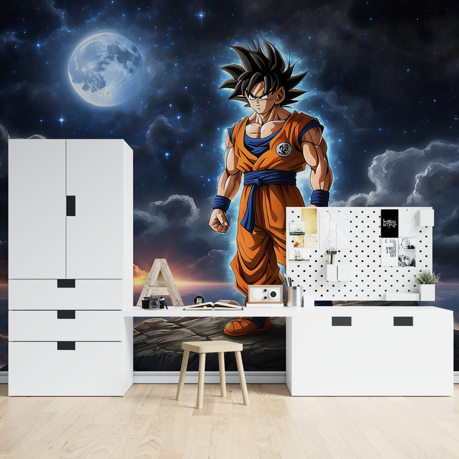 Goku Night Wallpaper | Murals Wallpaper