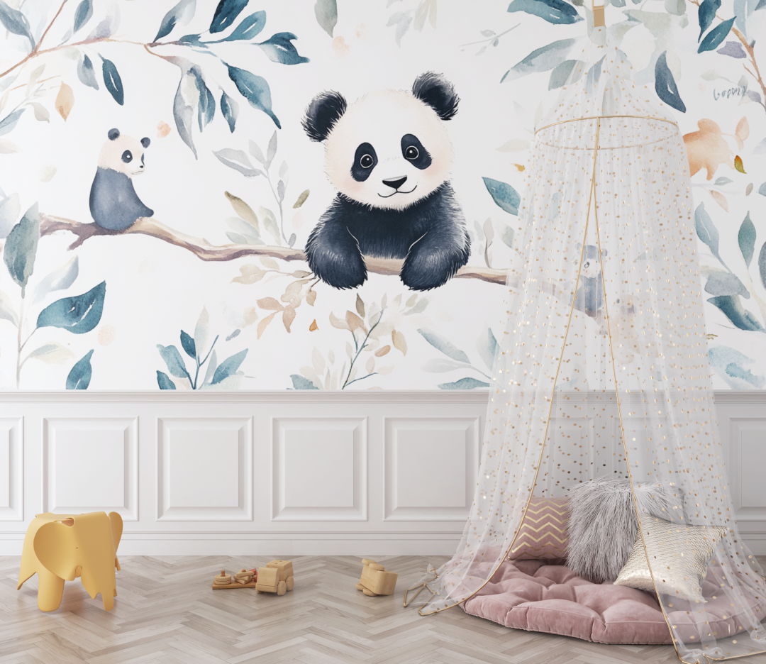 Panda and Cute Animals Wallpaper | Murals Wallpaper