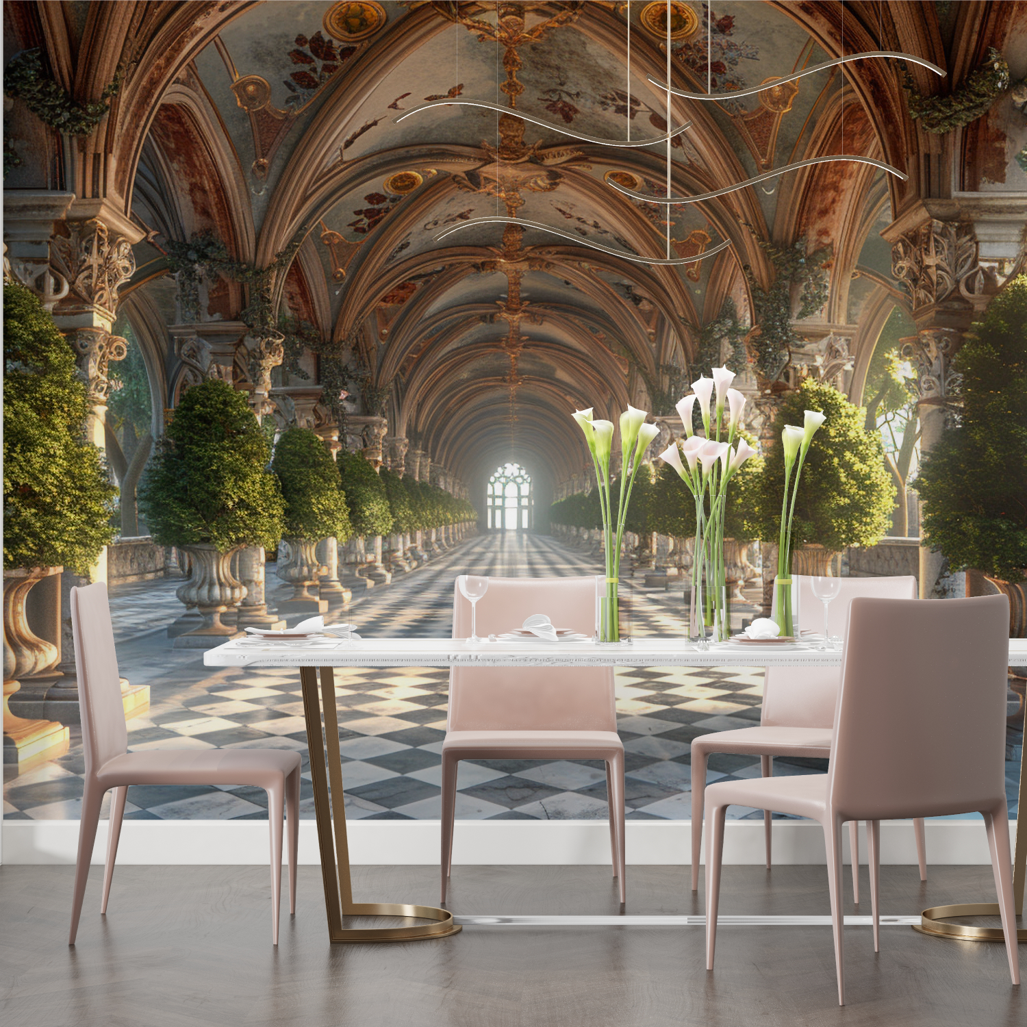 Custom Trompe L'Oeil Wallpaper | Murals Wallpaper