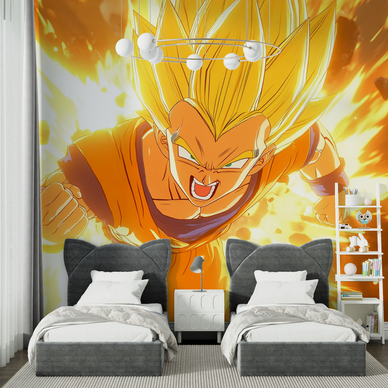 Super Sayan-Hintergrundbild | Wandgemälde-Hintergrundbild