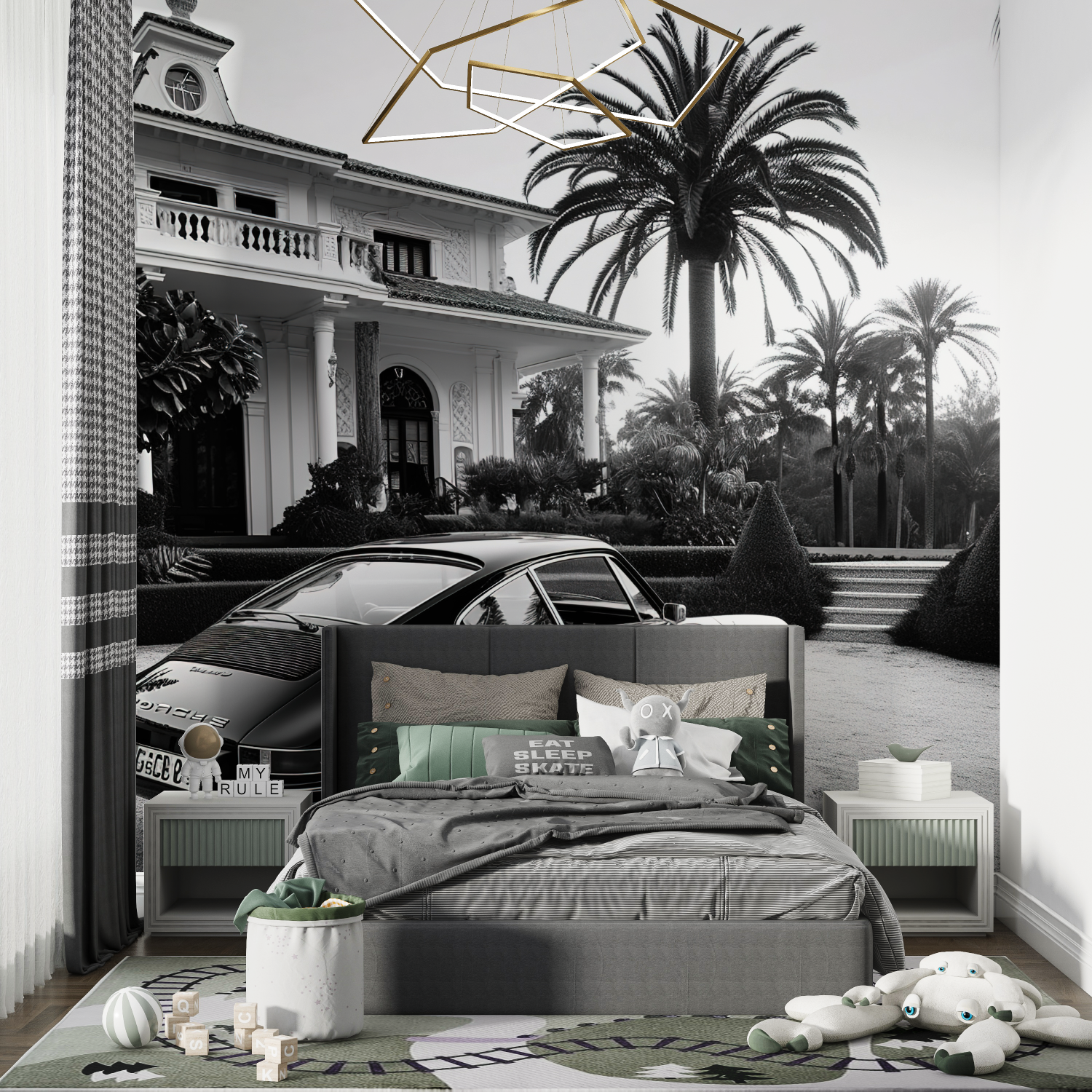 Black and White Car Wallpaper | Murals Wallpaper