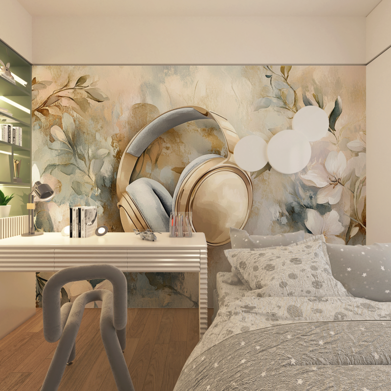 Papier-Casque-Delicate-Chambre-Jugendliche