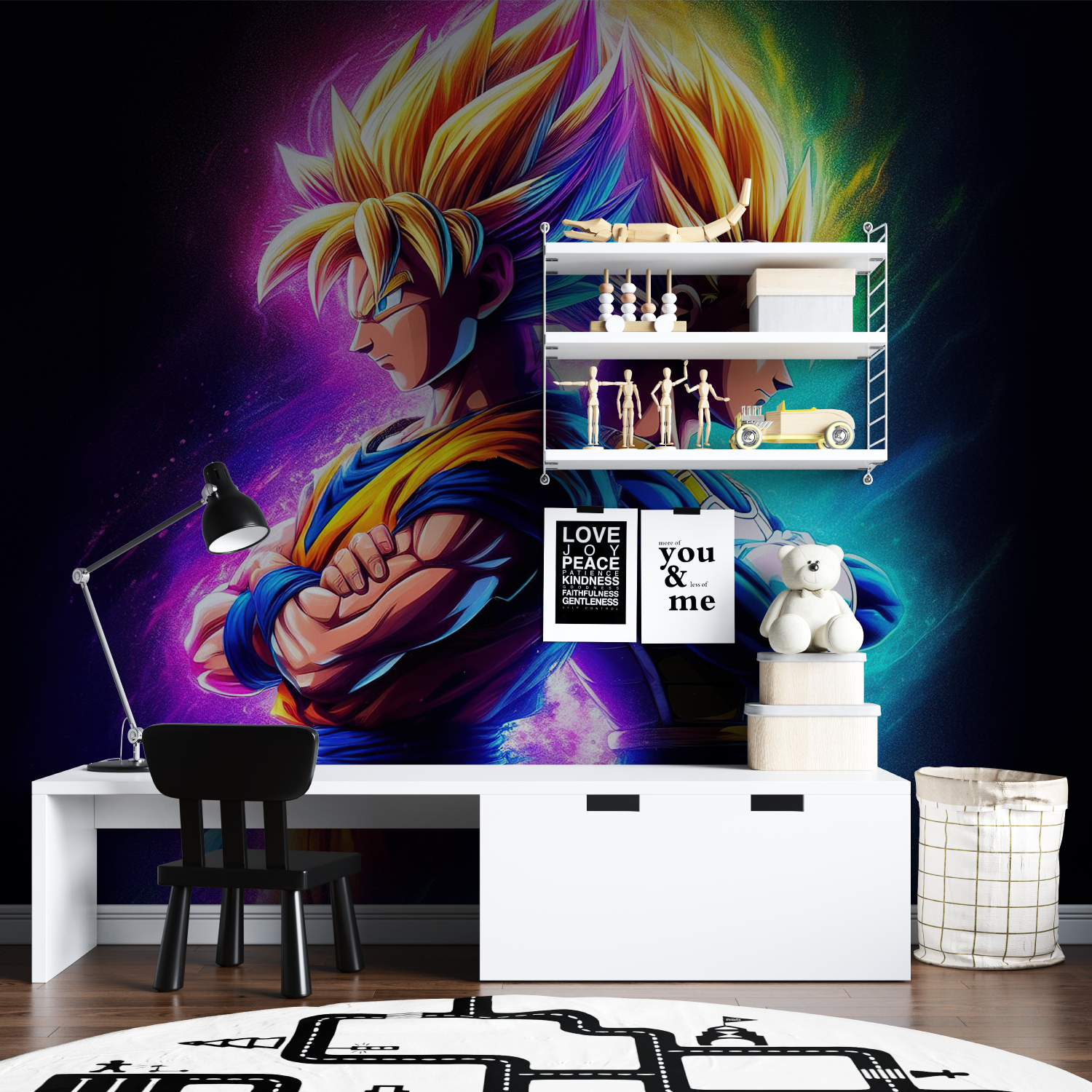 Tapeten Goku vs Vegeta – Tapisserie Garçon