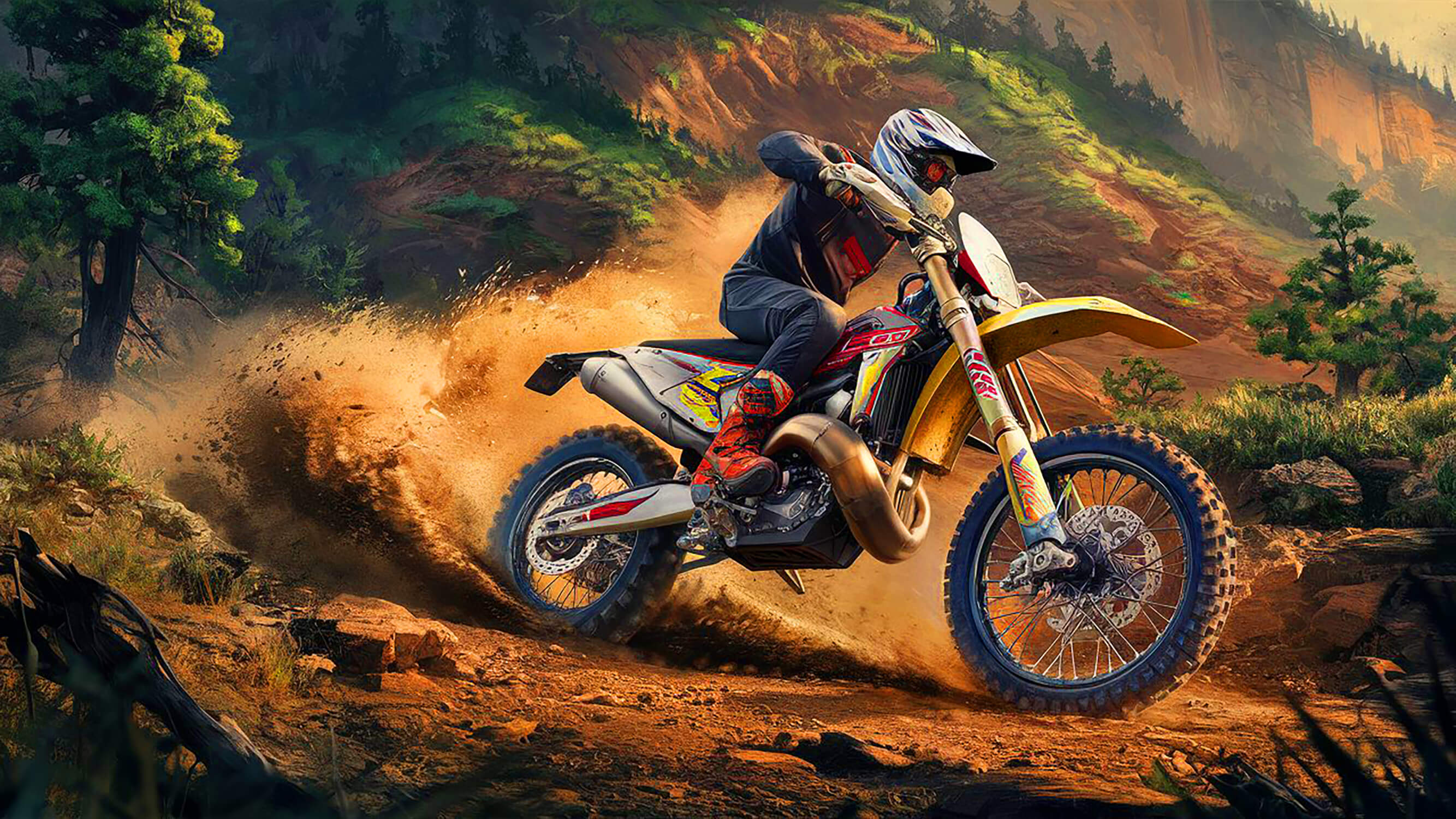 Boy's Drift Motorcycle Wallpaper | Murals Wallpaper