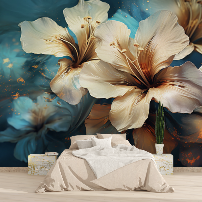 Watercolor Floral Wallpaper | Murals Wallpaper