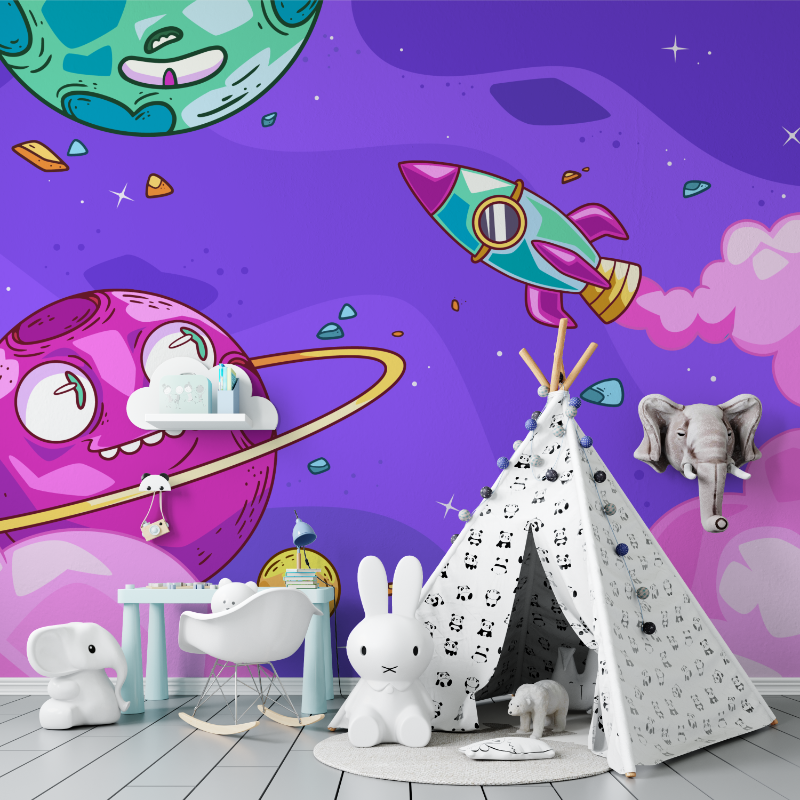 Fun Space Wallpaper | Murals Wallpaper