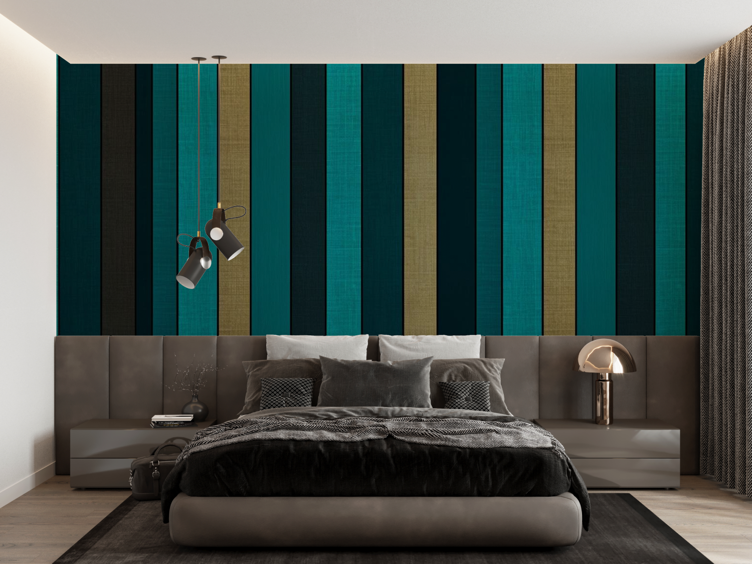 Teal Wallpaper for Adult Bedroom | Murals Wallpaper