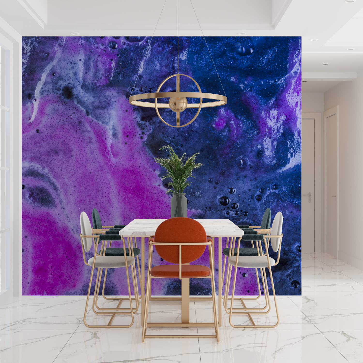 Purple Blue Wallpaper | Murals Wallpaper