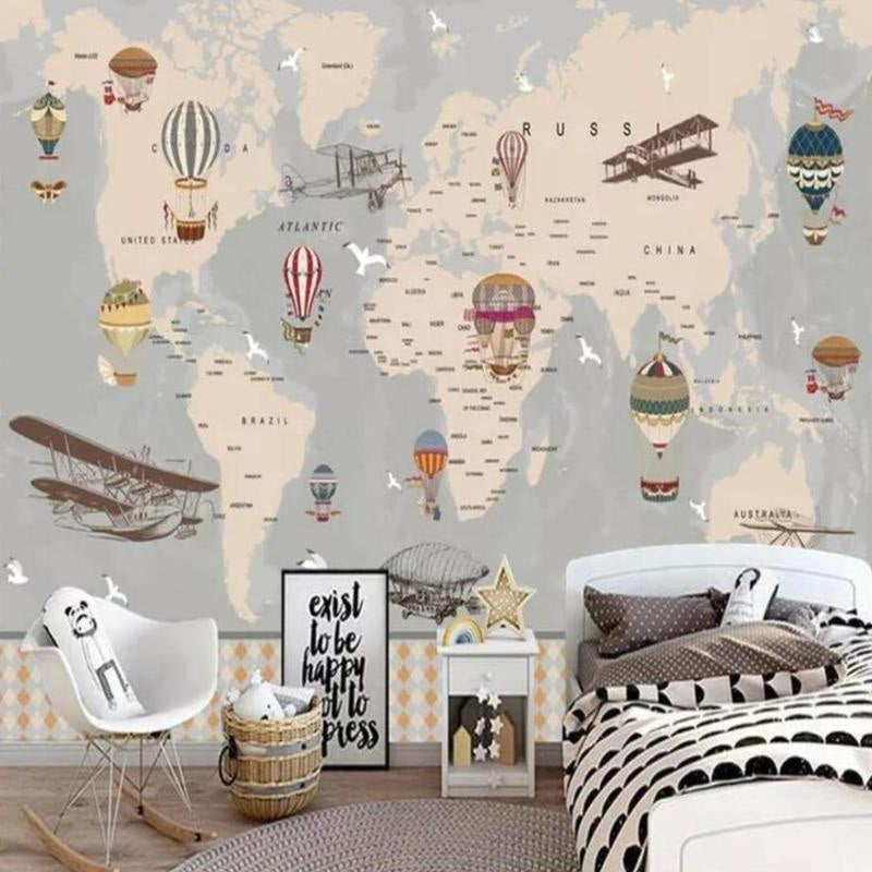 World Map Wallpaper | Murals Wallpaper