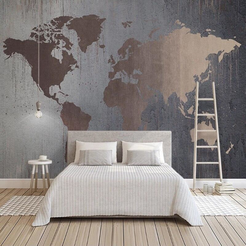 Giant World Map Wallpaper | Murals Wallpaper