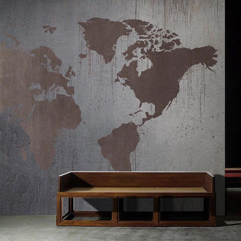Giant World Map Wallpaper | Murals Wallpaper